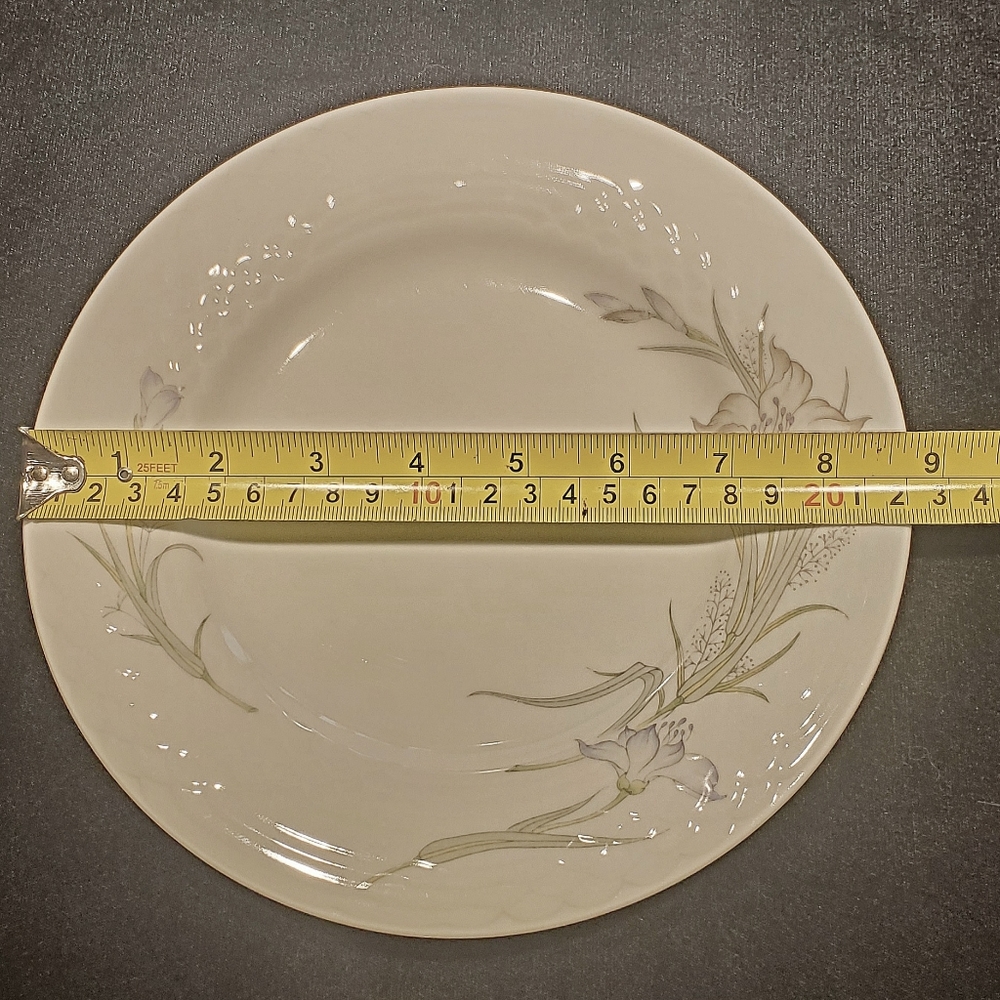 Set of 11 Renoir Vintage China 'Daffodil' Salad/Dinner Plates -No Center Flowers - Picture 2 of 8